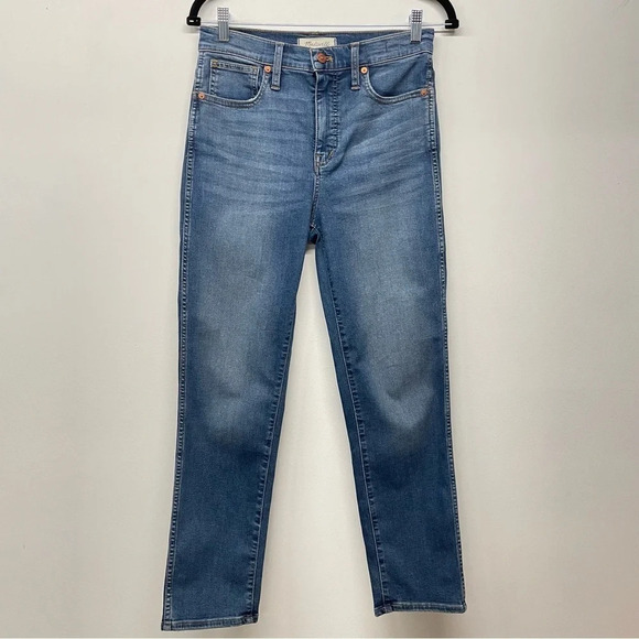 Madewell Stovepipe Jeans in Dearham Wash size 26 NC348 Holiday 2021 - Picture 3 of 15